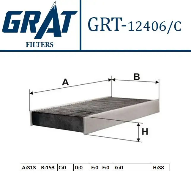GRAT 12406C Polen Filtresi (Karbonlu) 647943