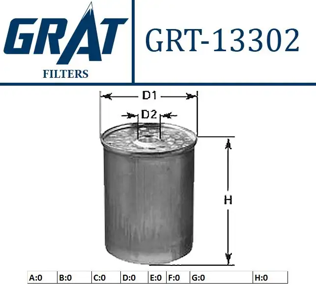 GRAT 13302 Yakıt Filtresi 190608