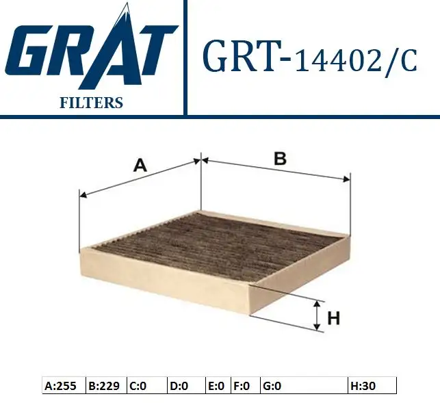 GRAT 14402C Polen Filtresi (Karbonlu) 1808612