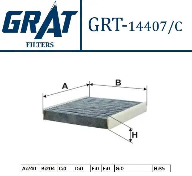 GRAT 14407C Polen Filtresi (Karbonlu) 1808524