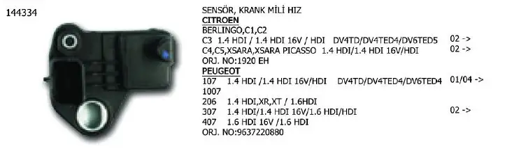 ÜNÜVAR 144334 Krank Sensörü
