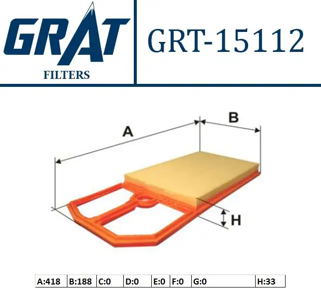 GRAT 15112 Hava Filtresi 036129620F