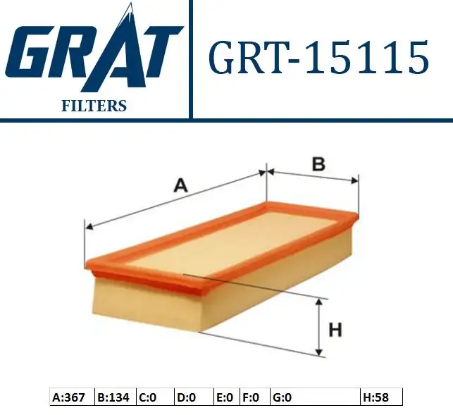 GRAT 15115 Hava Filtresi 6K0129620B