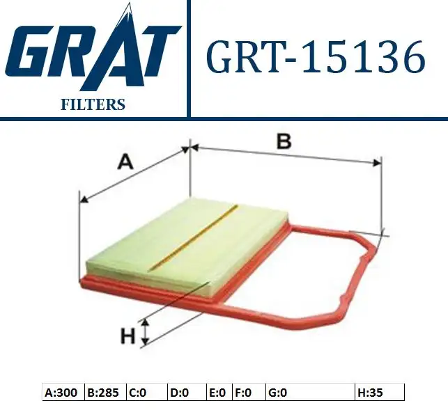 GRAT 15136 Hava Filtresi 04C129620C