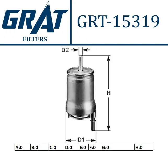 GRAT 15319 Yakıt Filtresi 6Q0201051B
