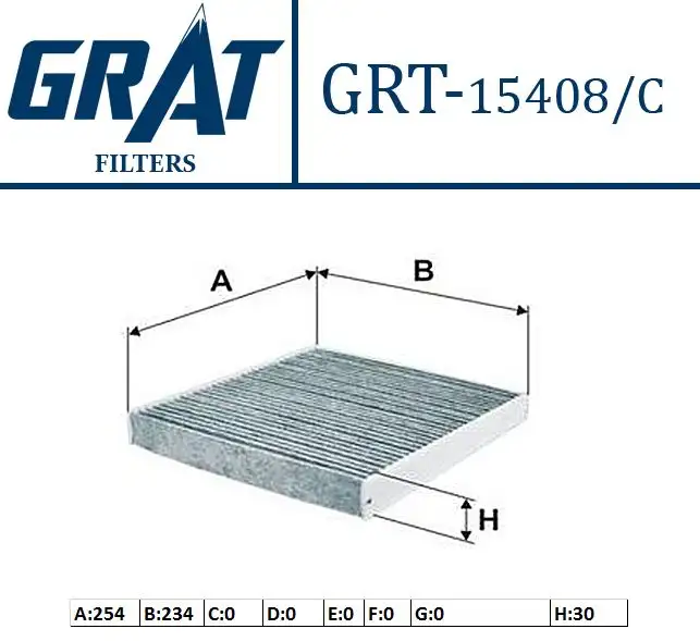 GRAT 15408C Polen Filtresi (Karbonlu) 5Q0819653