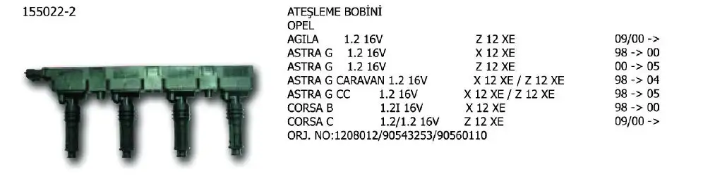 ÜNÜVAR 155022-2 Bobin