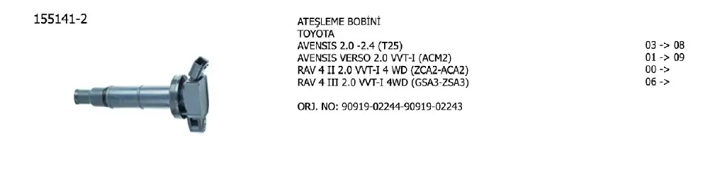 ÜNÜVAR 155141-2 Bobin
