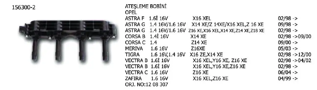 ÜNÜVAR 156300-2 Bobin 19005212
