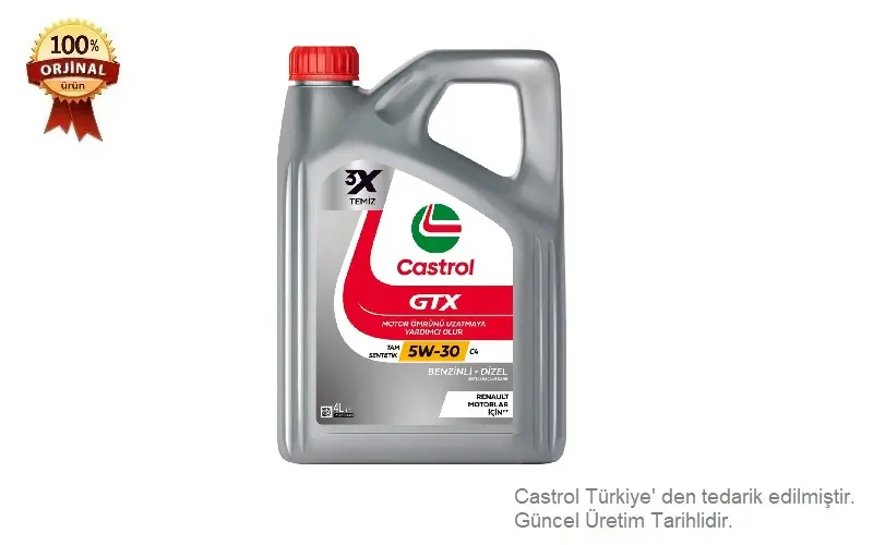 CASTROL 5w30 Gtx (4 Litre)