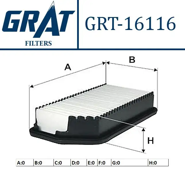 GRAT 16116 Hava Filtresi 28113A5800