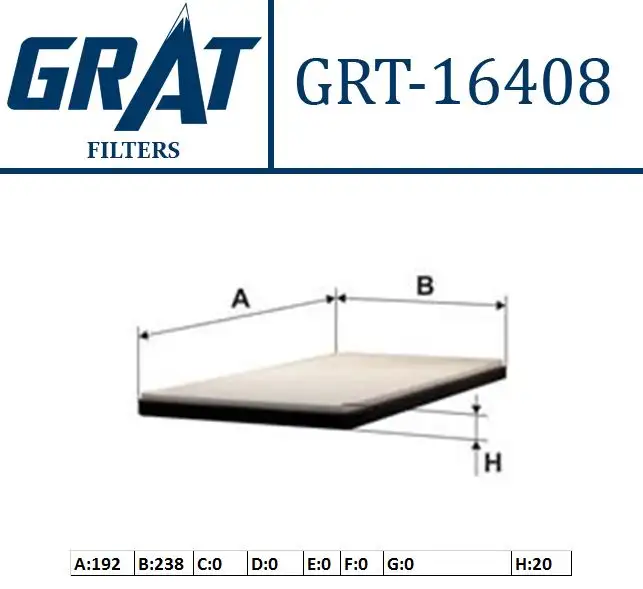 GRAT 16408 Polen Filtresi 971330Z000