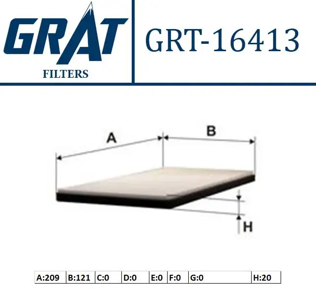 GRAT 16413 Polen Filtresi 976174H000