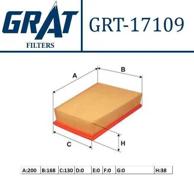 GRAT 17109 Hava Filtresi 5S619601A1A
