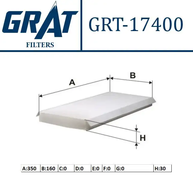 GRAT 17400 Polen Filtresi XS4H16N619AB