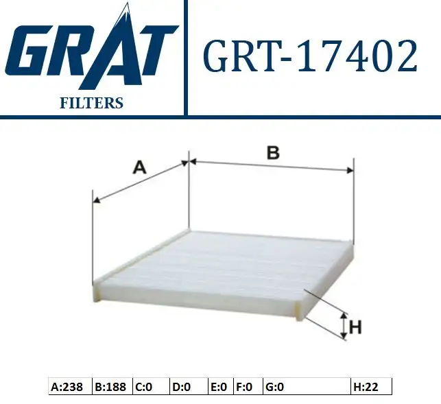 GRAT 17402 Polen Filtresi 8V5118D543AA