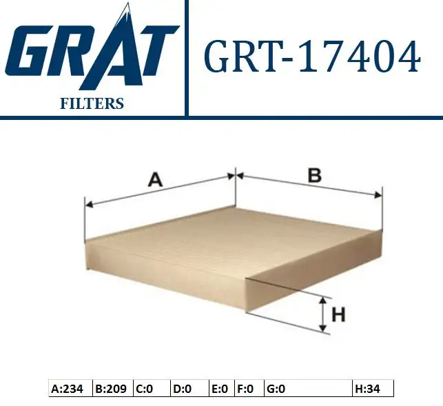 GRAT 17404 Polen Filtresi 4M5119G244AA