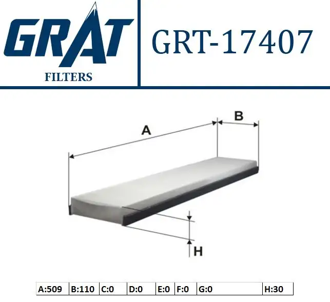 GRAT 17407 Polen Filtresi 6S8J19G244AA