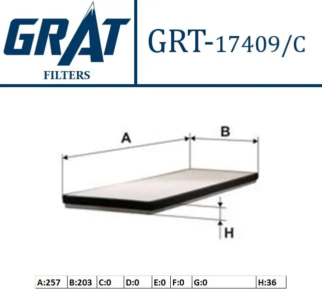 GRAT 17409C Polen Filtresi (Karbonlu) AV6N19G244AA