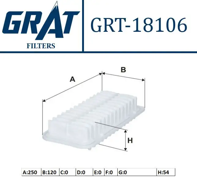 GRAT 18106 Hava Filtresi 1780121030