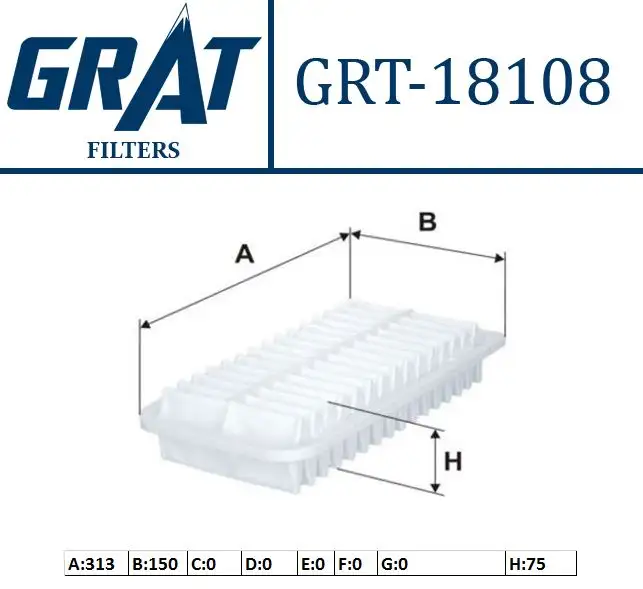 GRAT 18108 Hava Filtresi 178010N020