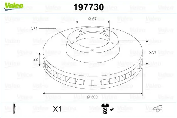 VALEO 197730 Arka Fren Diski A2044230712