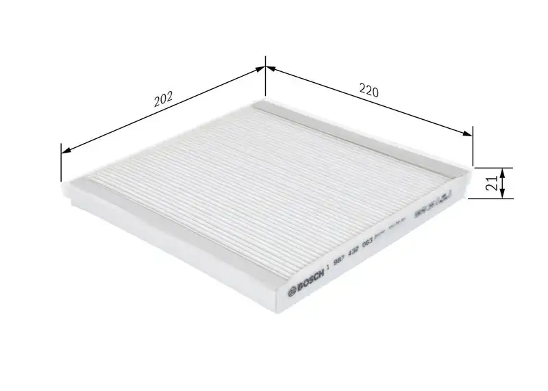 BOSCH 1987432063 Polen Filtresi 31369416