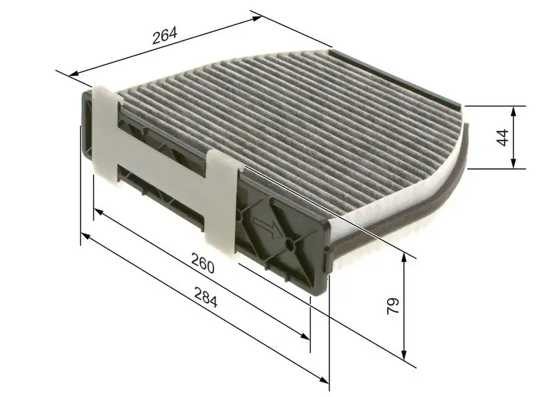 BOSCH 1987435001 Polen Filtresi (Karbonlu)