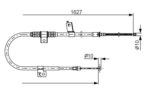BOSCH 1987482274 El Fren Halatı (Arka Sağ) 4820A104