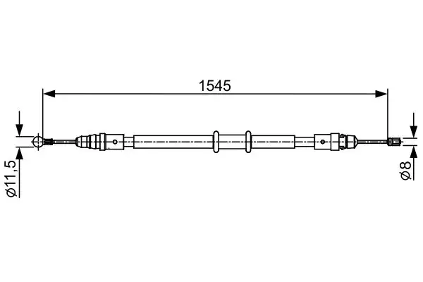 BOSCH 1987482551 El Fren Halatı (Arka) 8200727569
