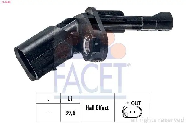 FACET 21.0009 ABS Hız Sensörü (Arka Sol)