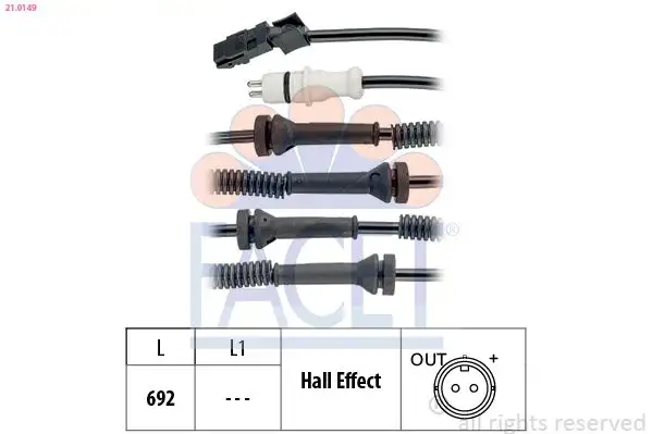 FACET 21.0149 ABS Hız Sensörü (Ön)