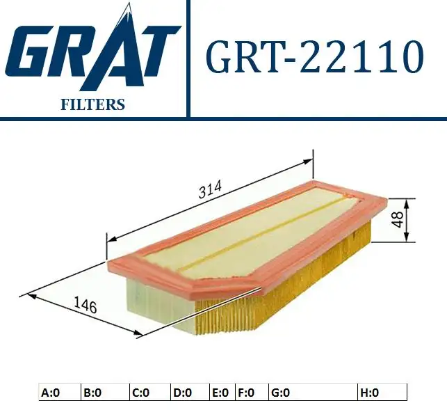 GRAT 22110 Hava Filtresi A2710940304