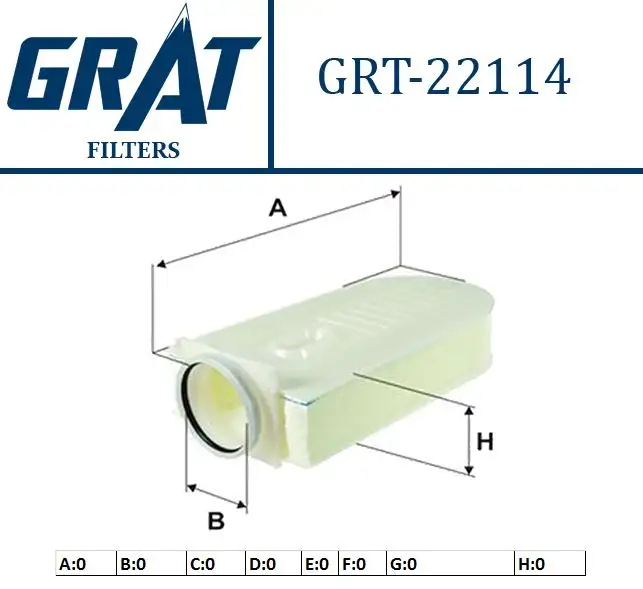 GRAT 22114 Hava Filtresi 6510940104