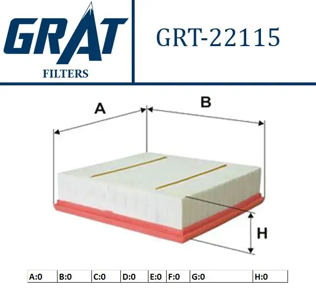 GRAT 22115 Hava Filtresi 6510940204