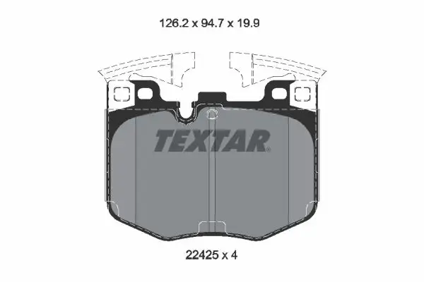 TEXTAR 2242501 Ön Fren Balatası