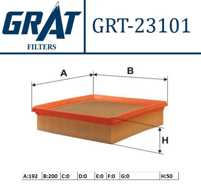 GRAT 23101 Hava Filtresi 17220P2NA01