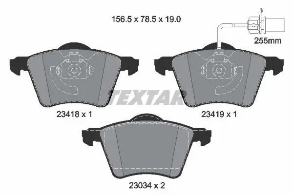 TEXTAR 2341801 Ön Fren Balatası