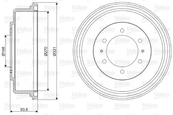 VALEO 237071 Fren Kampanası MB895470