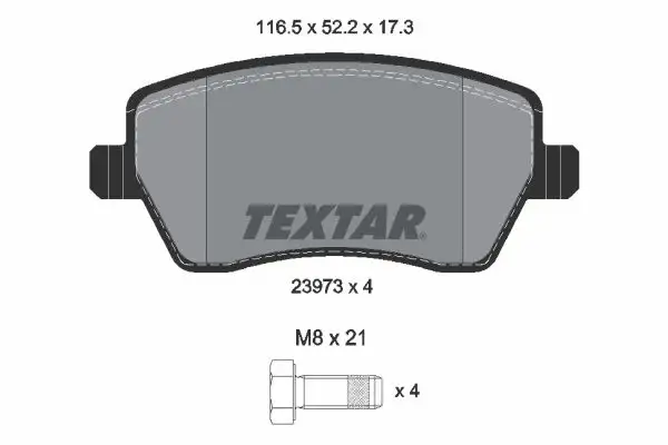 TEXTAR 2397301 Ön Fren Balatası