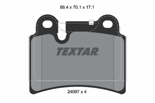 TEXTAR 2409701 Arka Fren Balatası 7L6698451B