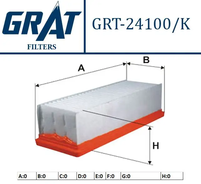 GRAT 24100K Hava Filtresi 8200985420