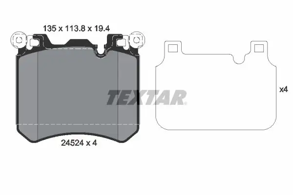 TEXTAR 2452401 Ön Fren Balatası