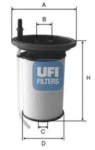 UFI 26.053.00 Yakıt Filtresi