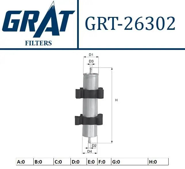 GRAT 26302 Yakıt Filtresi 8T0127401A