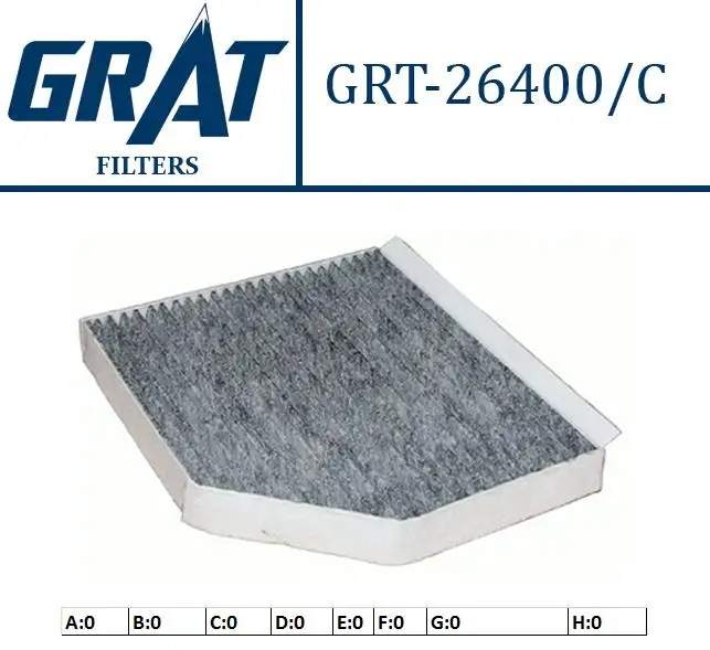 GRAT 26400C Polen Filtresi (Karbonlu) 8K0819439B