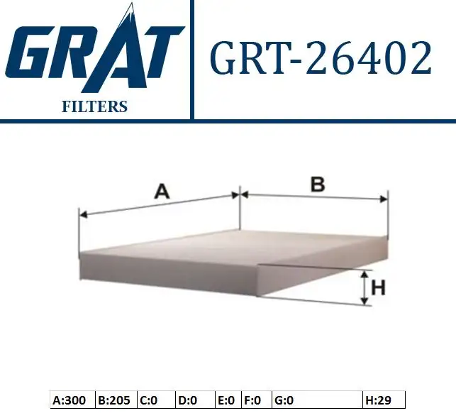 GRAT 26402 Polen Filtresi 8E0819439