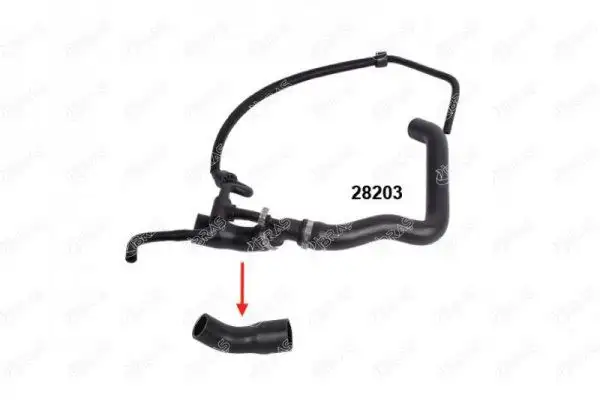 İBRAŞ 28163 Radyatör Üst Hortumu 2D0122101D