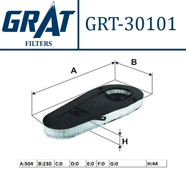 GRAT 30101 Hava Filtresi 13717800151