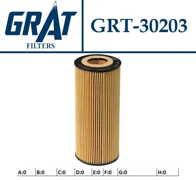 GRAT 30203 Yağ Filtresi 11427788460